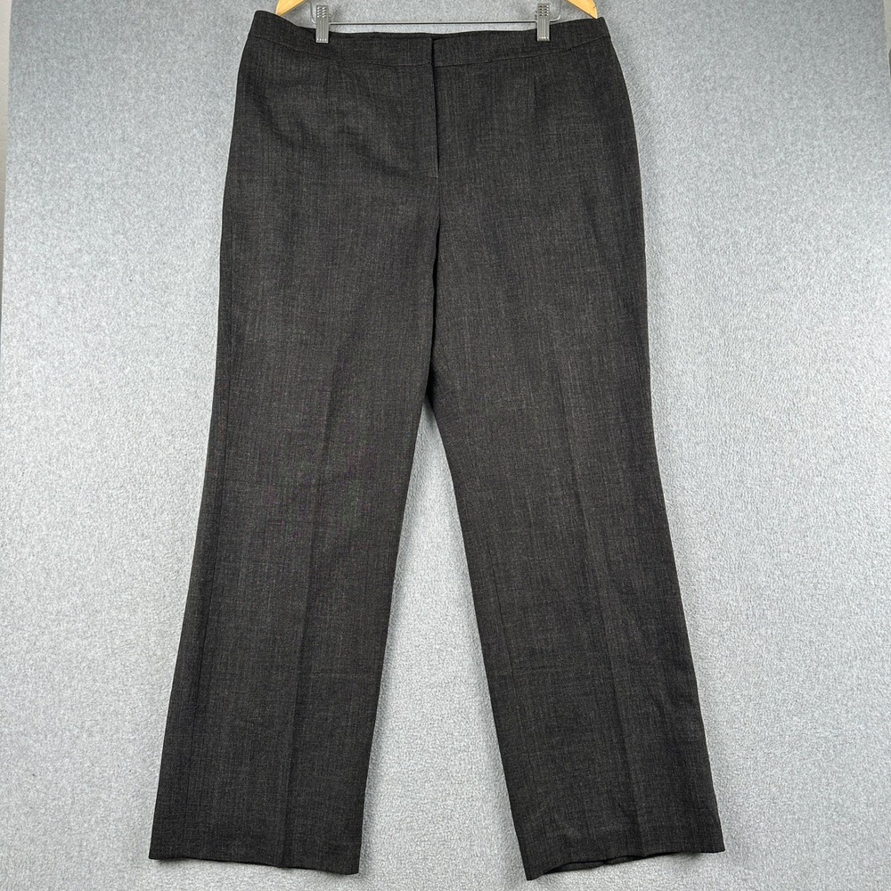 Evan-Picone Pants Womens 16 Gray Black Label Dress Straight Leg Career‎ Formal